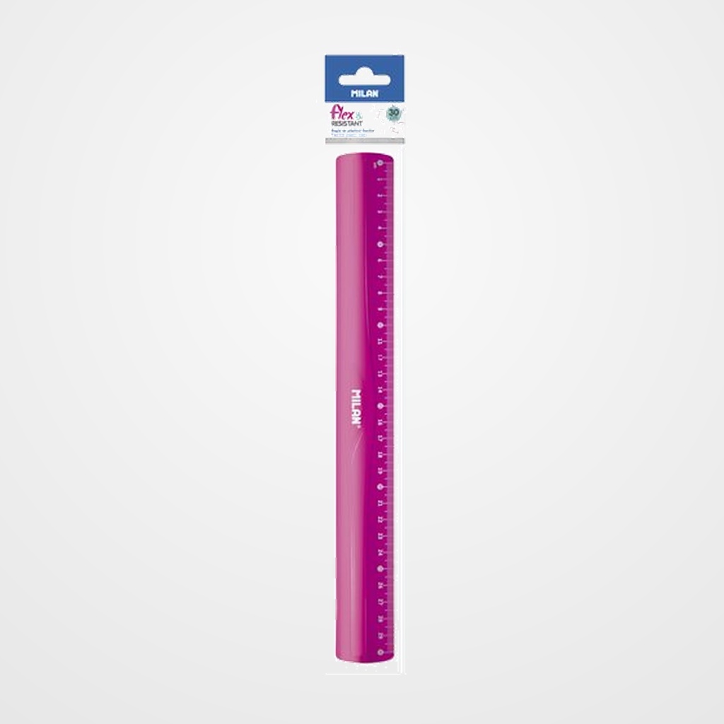 REGLA MILAN FLEX RESINSTANT 30 CMS ROSA