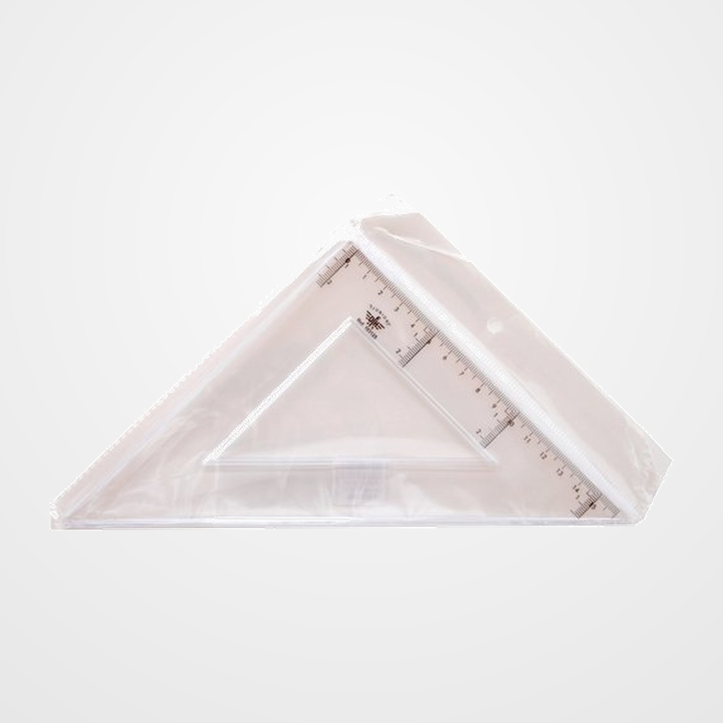 ESCUADRA CRISTAL  35 CTM.