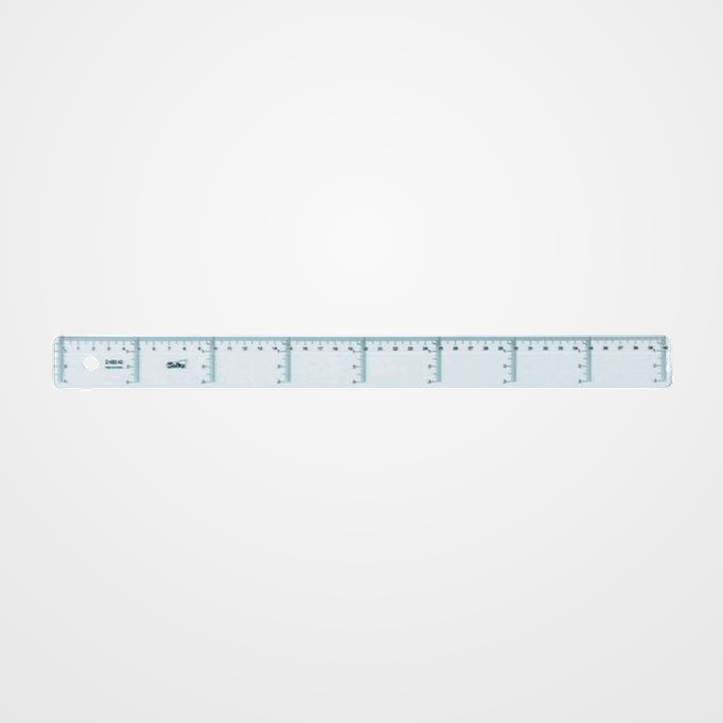 REGLA CRISTAL SAFTA 40 CENTIMETROS