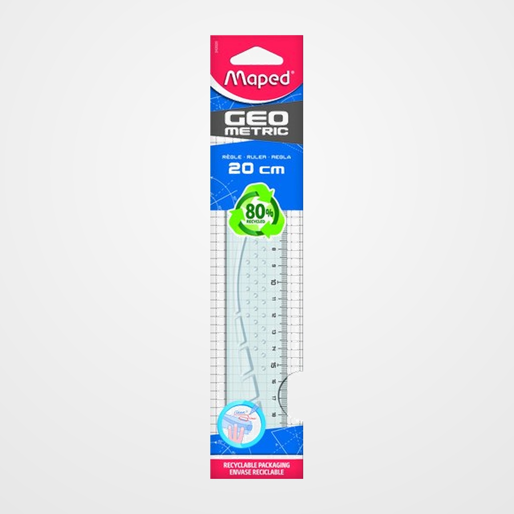 REGLA MAPED 20 CMS GEOMETRIC RECICLADA