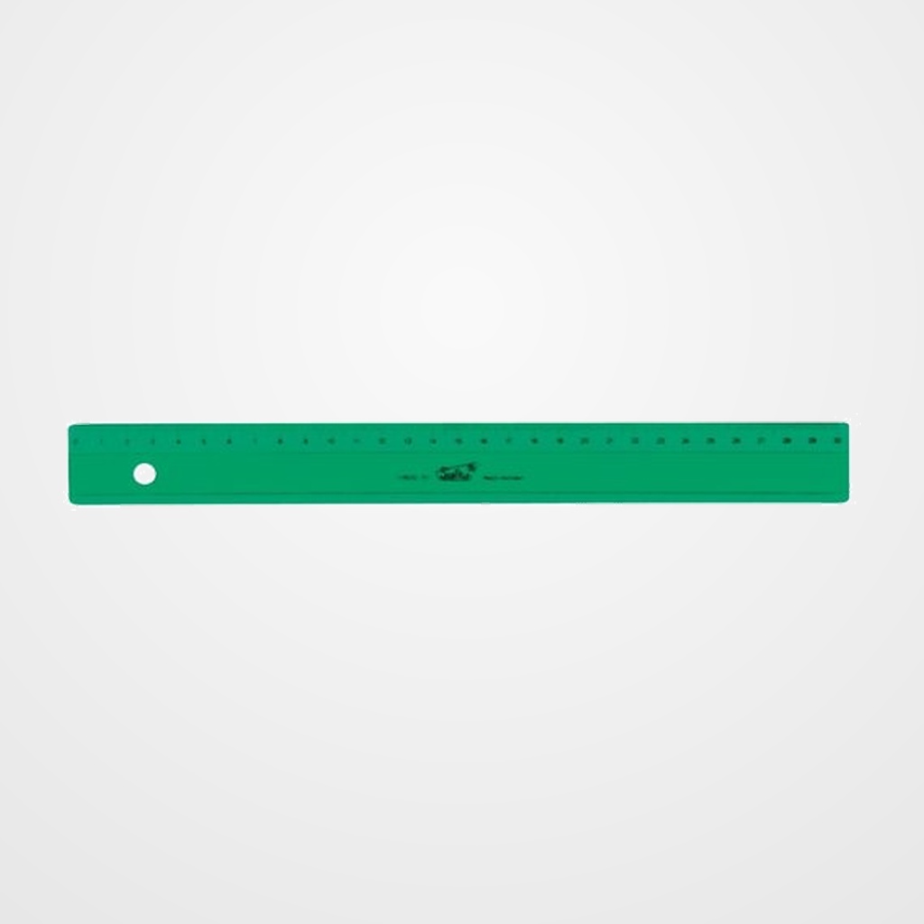 REGLA SAFTA 30 CENTIMETROS VERDE