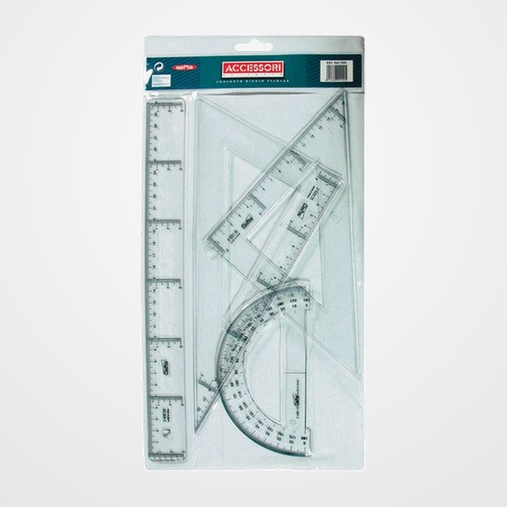 EQUIPO de DIBUJO SAFTA 25 CENTIMETROS BOLSA PARA COLGAR