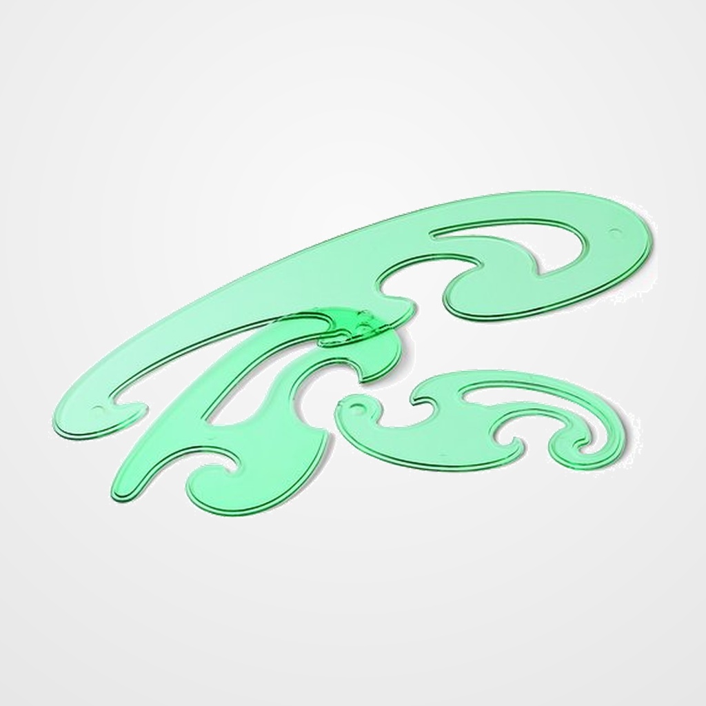 PLANTILLAS JUEGO 3 CURVAS BURMESTER CON BOLSA