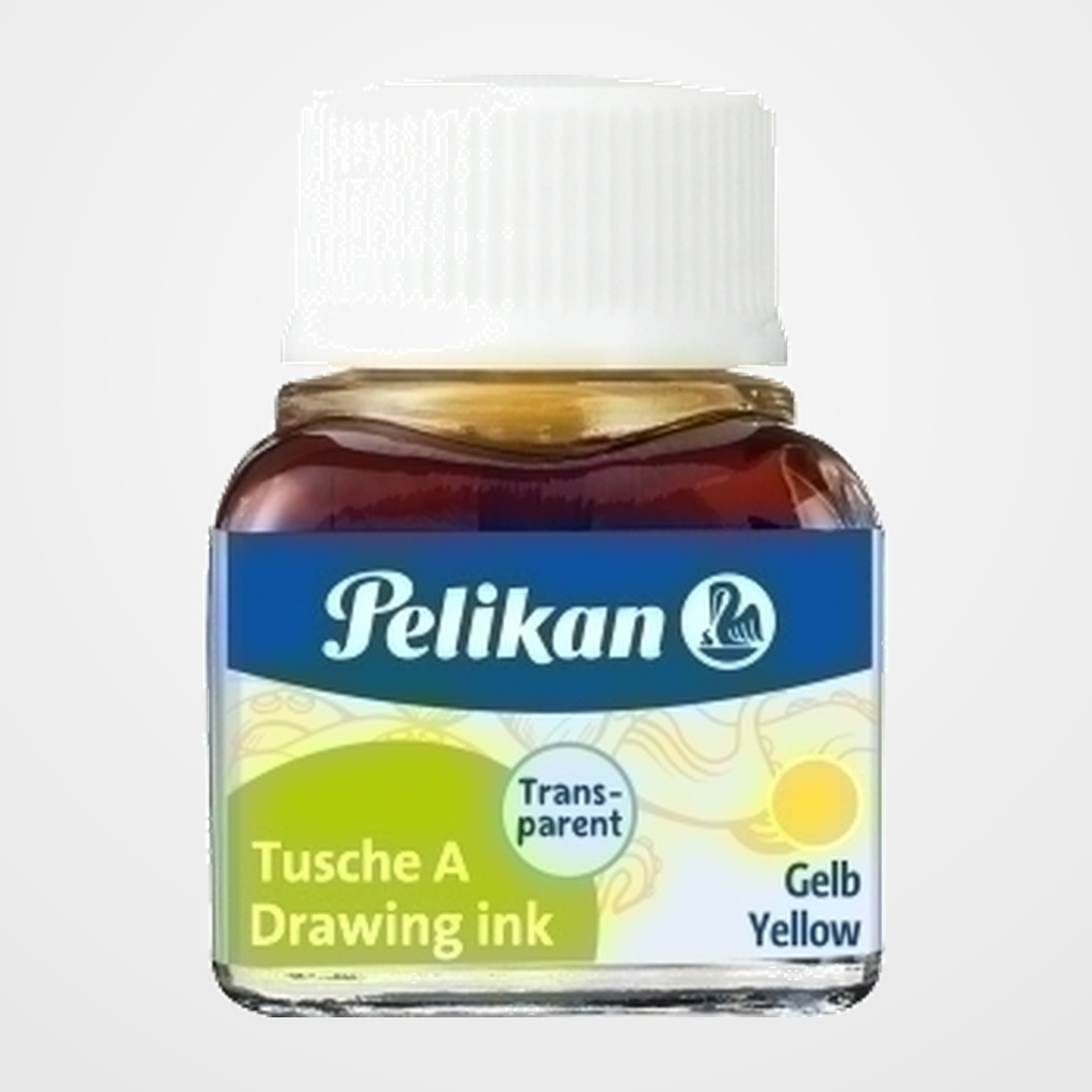 TINTA CHINA PELIKAN FRASCO 10 ml. AMARILLO (523-5) (201541)