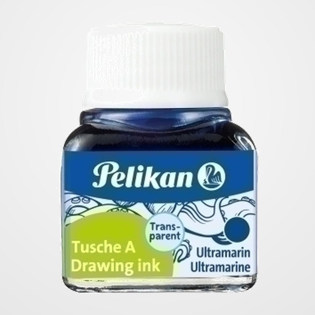 TINTA CHINA PELIKAN FRASCO 10 ml. AZUL ULTRAMAR (523-9) (201582)