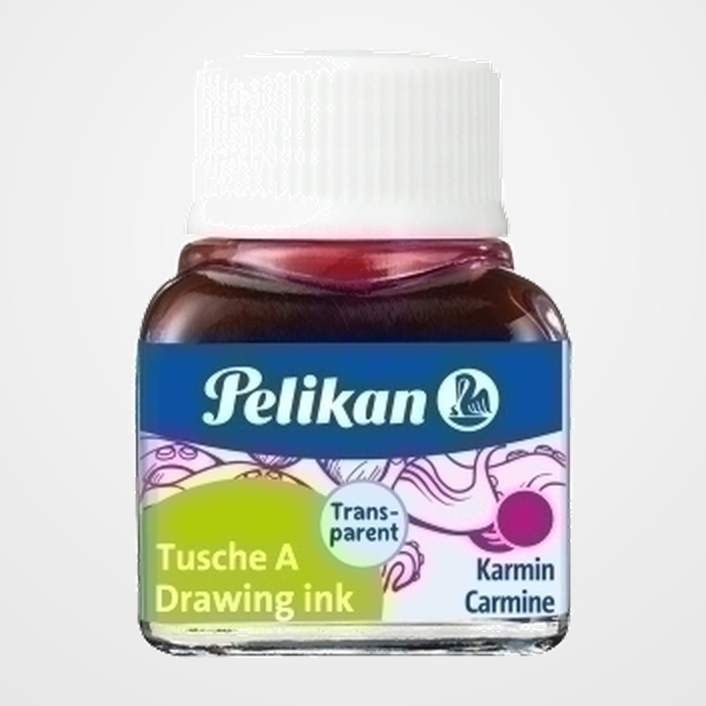 TINTA CHINA PELIKAN FRASCO 10 ml. CARMIN (523-2) (201517)