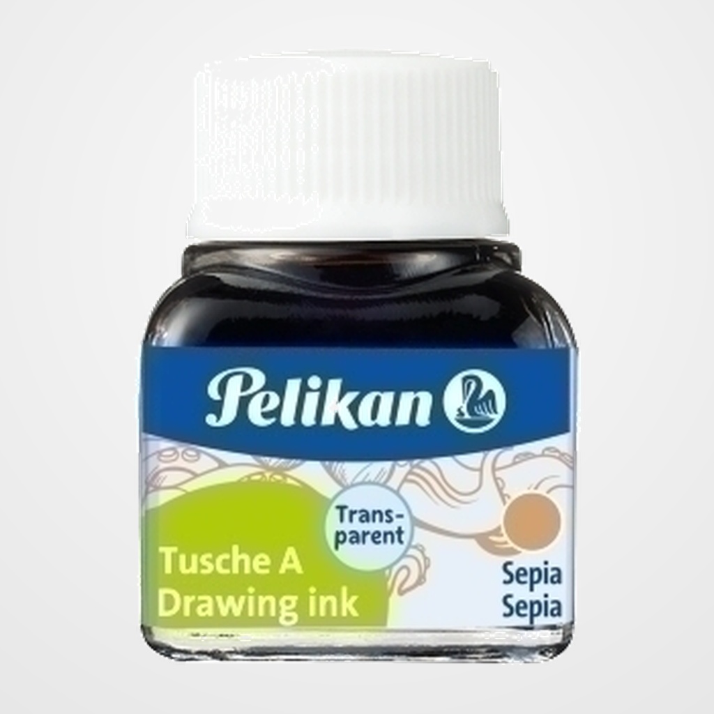 TINTA CHINA PELIKAN FRASCO 10 ml. SEPIA (523-15) (201640)