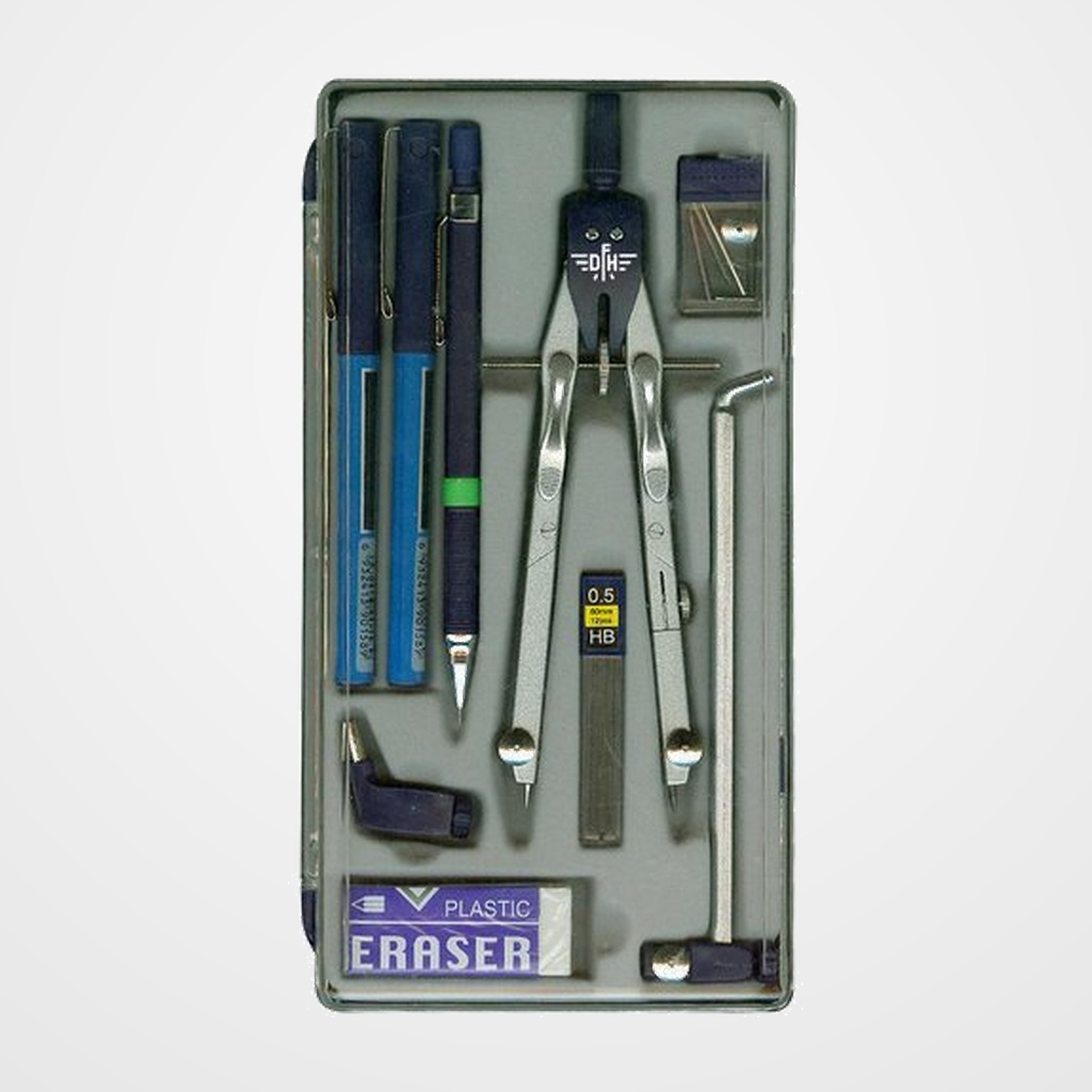 COMPAS BIGOTERA GIGANTE CON ALARGADERA, PORTAMINAS Y ROTULADORES