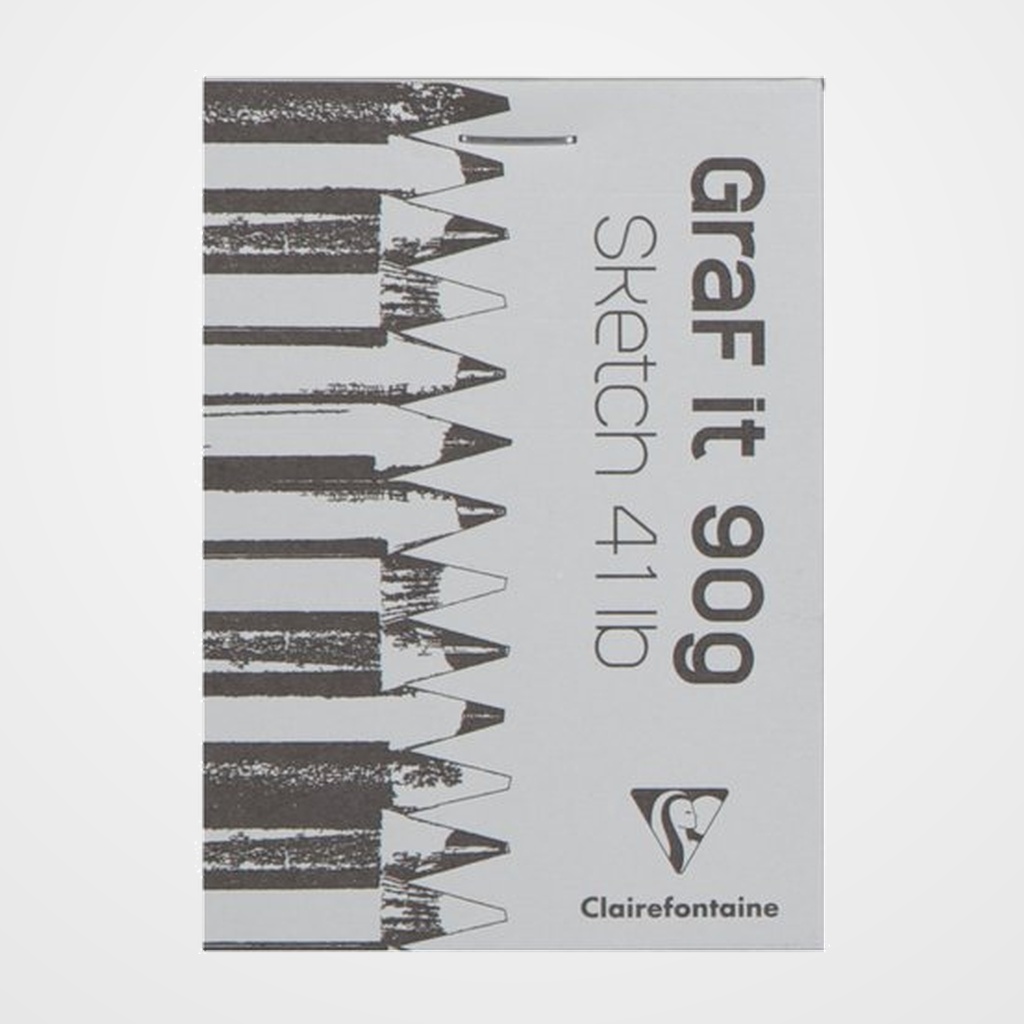 BLOC DE DIBUJO CLAIREFONTAINE GRAF IT CROQUIS ENCOLADO A7 90g 80h