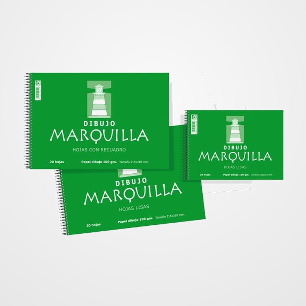 BLOC DE DIBUJO ZORRILLA MARQUILLA CON ESPIRAL  LISO Fº 100g 20h