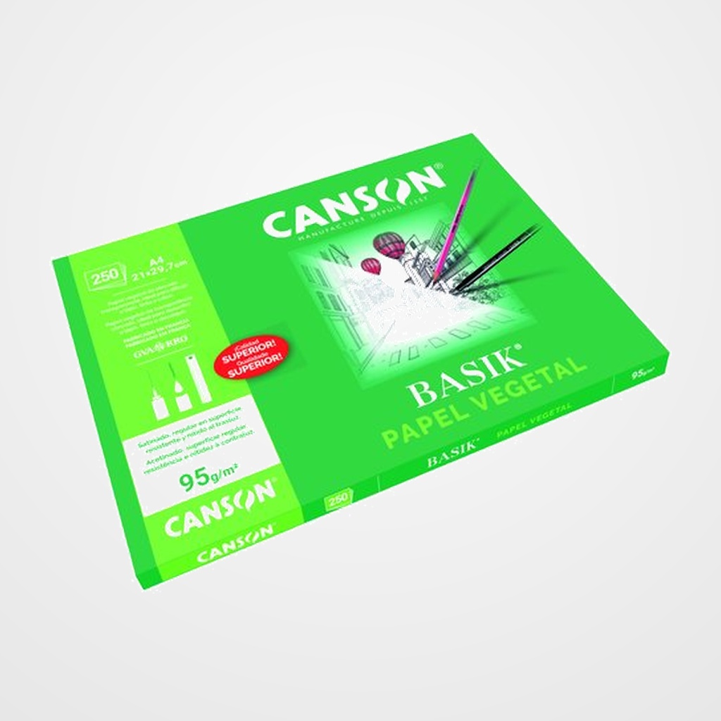 LAMINA PAPEL VEGETAL A4 95 gr.