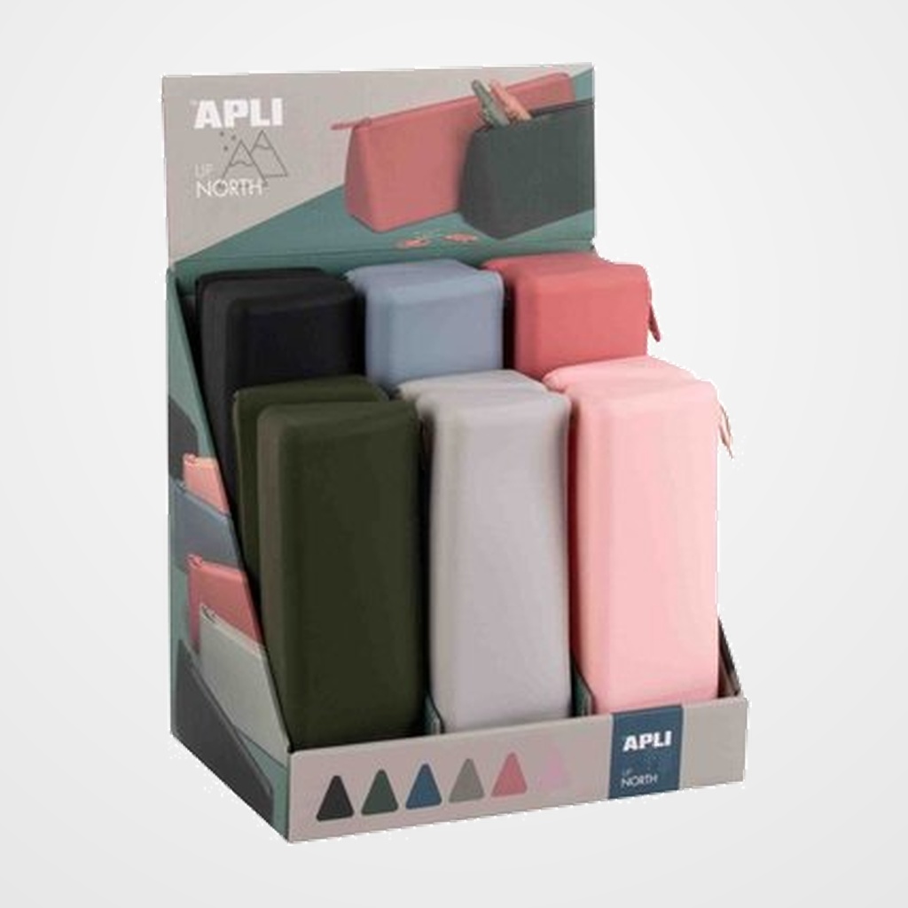 PORTATODO APLI UP NORTH SILICONA TRIANGULAR EXPOSITOR DE 12