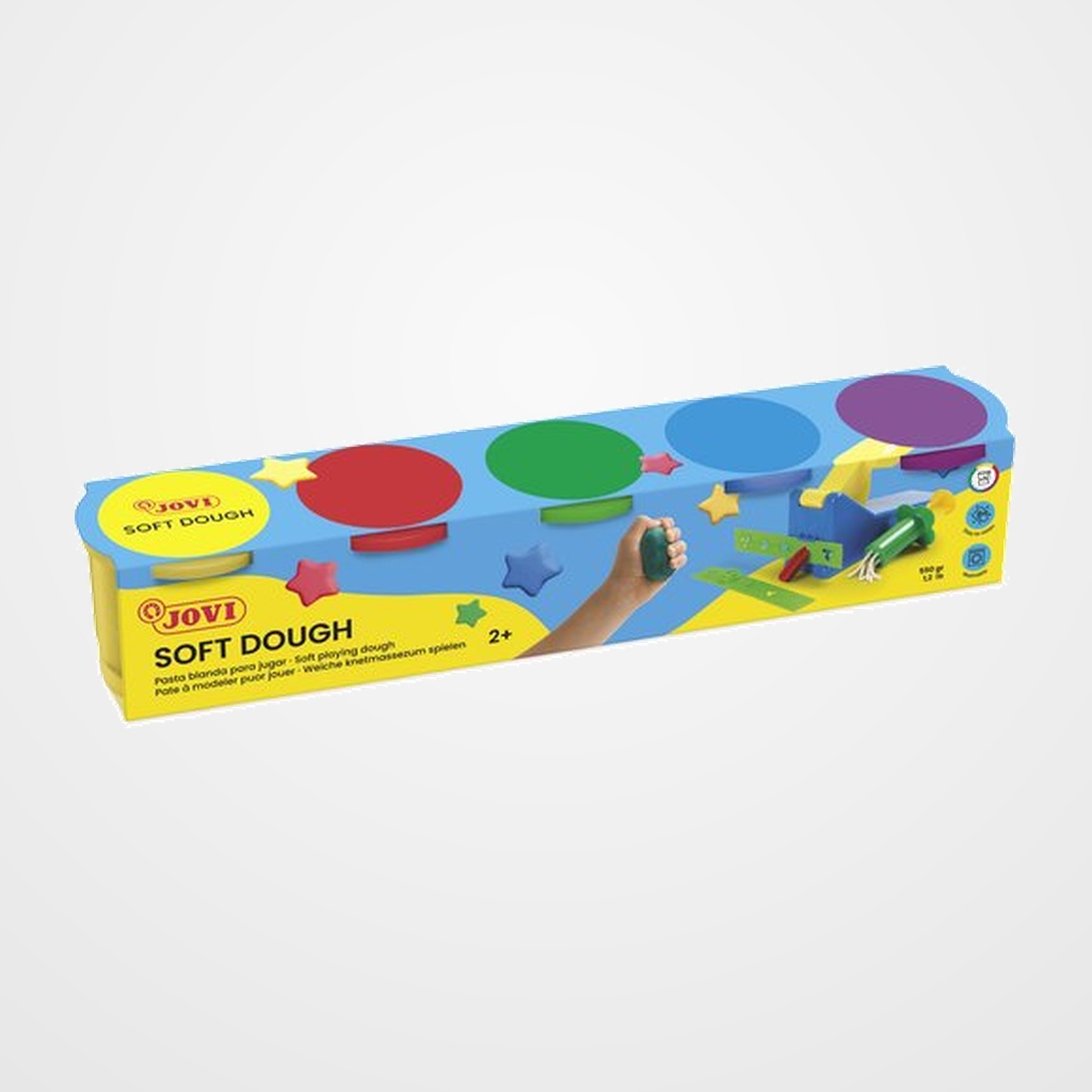PLASTILINA JOVI BLANDIVER SOFT DOUGH 110 gr. SURTIDOS CAJA DE 5