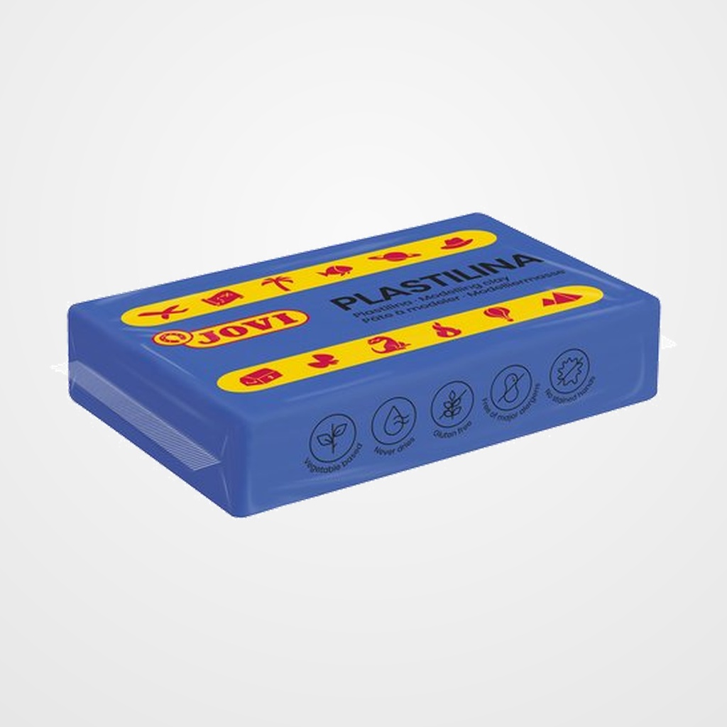 PLASTILINA JOVI 70 PASTILLA 50 gr. AZUL OSCURO CAJA DE 30