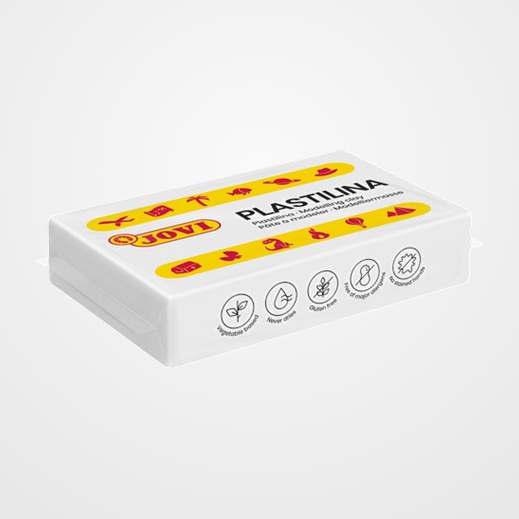 PLASTILINA JOVI 70 PASTILLA 50 gr. BLANCO CAJA DE 30
