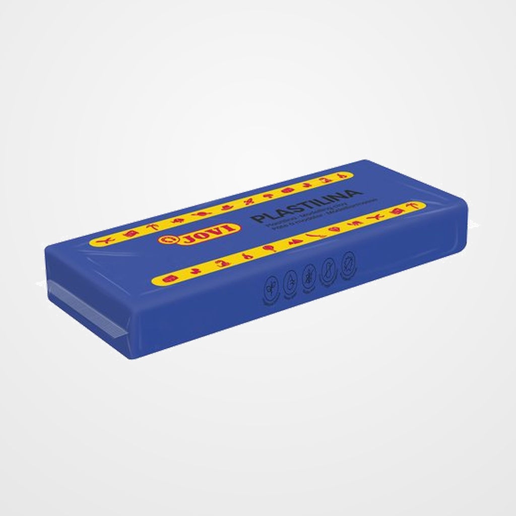 [24101030] PLASTILINA JOVI 71 PASTILLA 150 gr. AZUL OSCURO CAJA DE 15