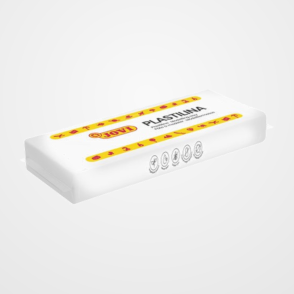 PLASTILINA JOVI 71 PASTILLA 150 gr. BLANCO CAJA DE 15