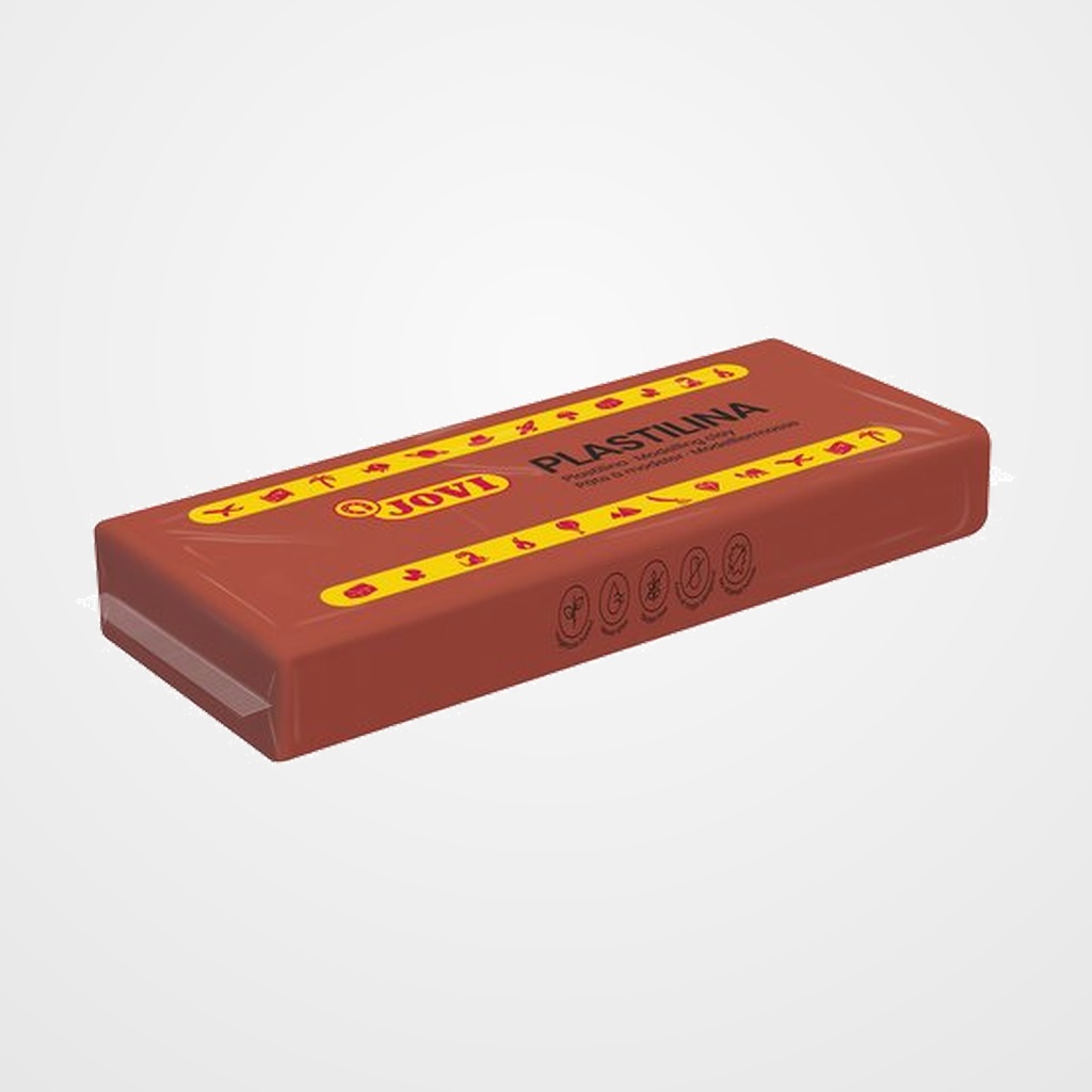 PLASTILINA JOVI 71 PASTILLA 150 gr. MARRON CAJA DE 15