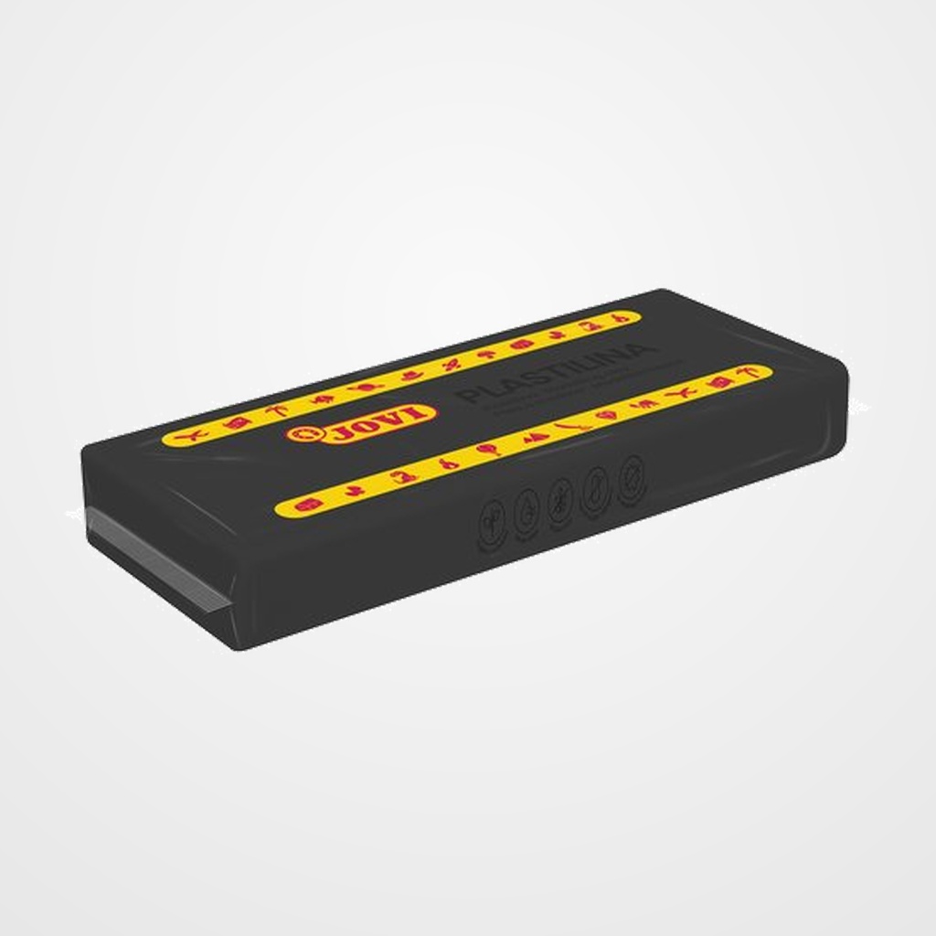 PLASTILINA JOVI 71 PASTILLA 150 gr. NEGRO CAJA DE 15