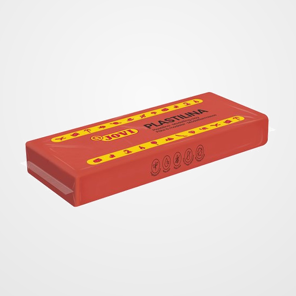 PLASTILINA JOVI 71 PASTILLA 150 gr. ROJO CAJA DE 15