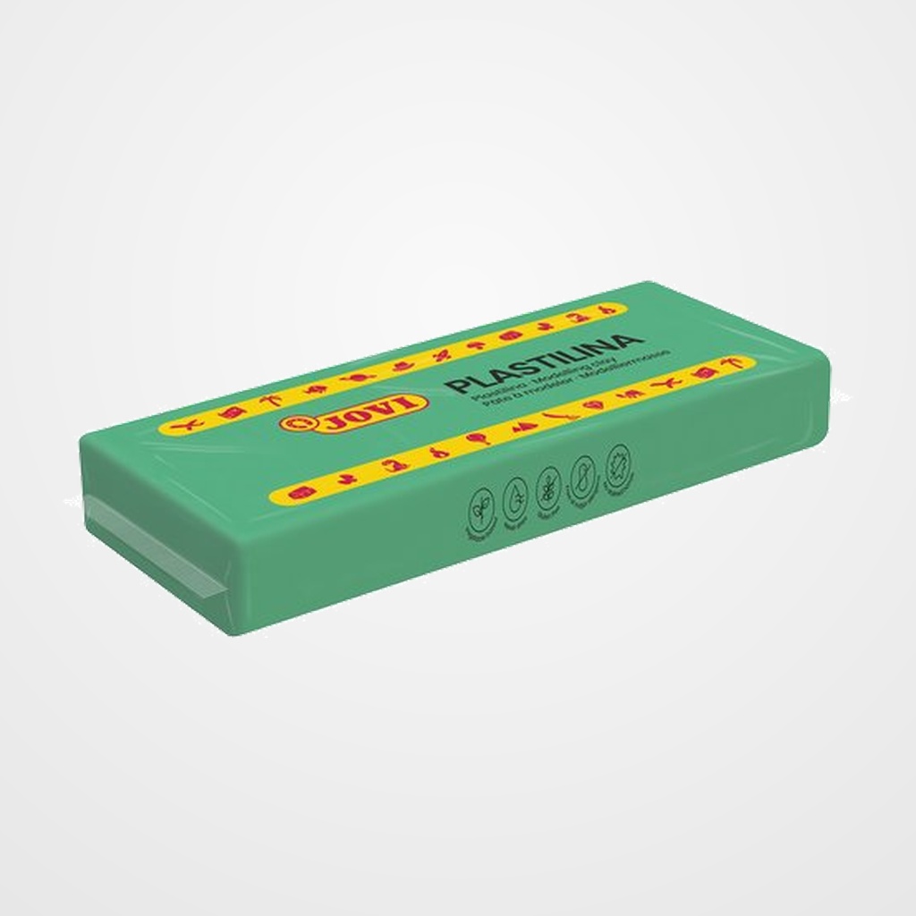 PLASTILINA JOVI 71 PASTILLA 150 gr. VERDE CLARO CAJA DE 15