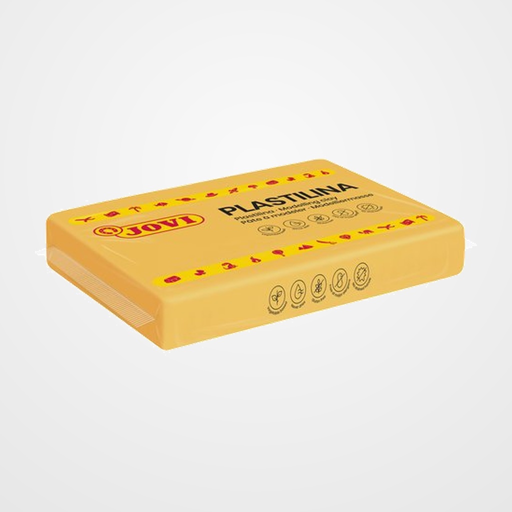 PLASTILINA JOVI 72 PASTILLA 350 gr. AMARILLO OSCURO CAJA DE 15