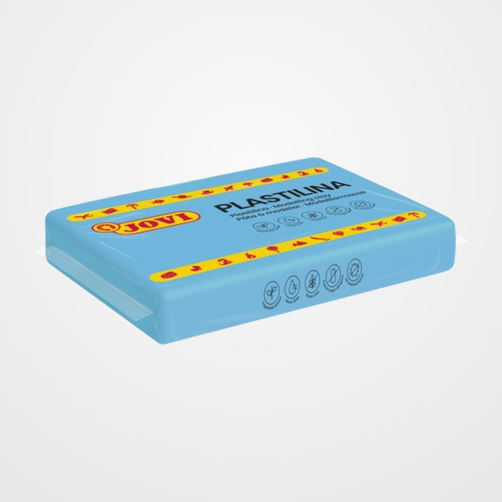 PLASTILINA JOVI 72 PASTILLA 350 gr. AZUL CLARO CAJA DE 15