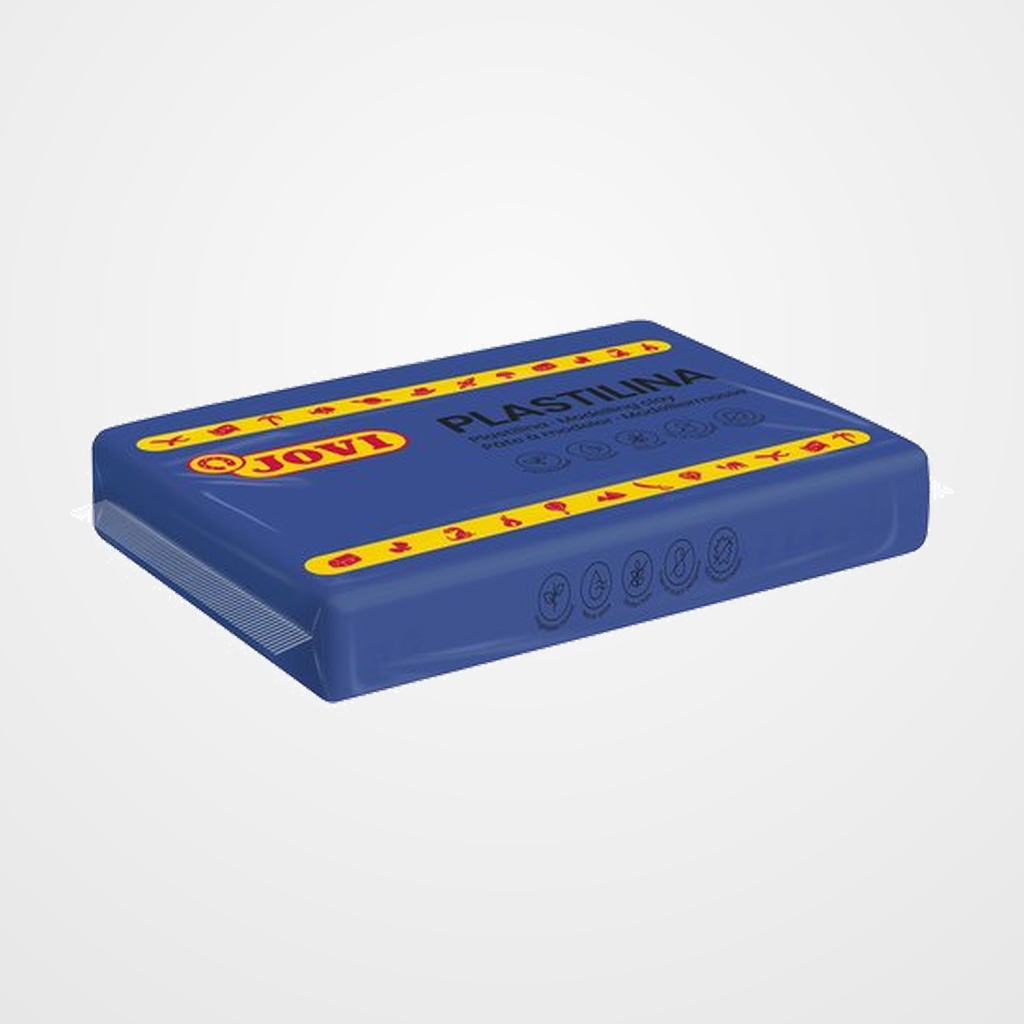 [24101063] PLASTILINA JOVI 72 PASTILLA 350 gr. AZUL OSCURO CAJA DE 15