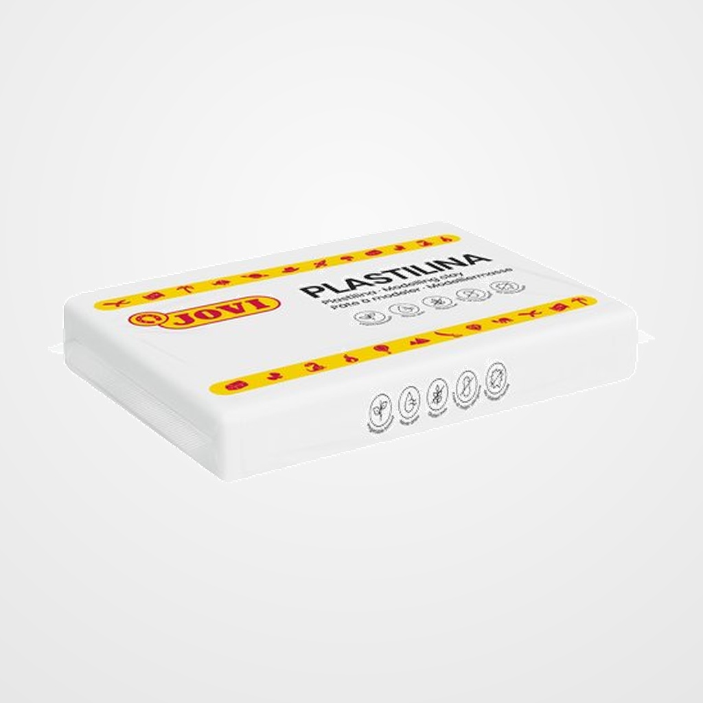 PLASTILINA JOVI 72 PASTILLA 350 gr. BLANCO CAJA DE 15