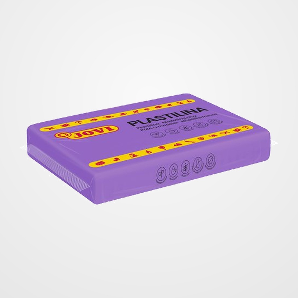 PLASTILINA JOVI 72 PASTILLA 350 gr. LILA CAJA DE 15