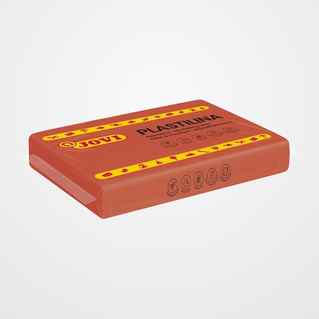 PLASTILINA JOVI 72 PASTILLA 350 gr. MARRON CAJA DE 15