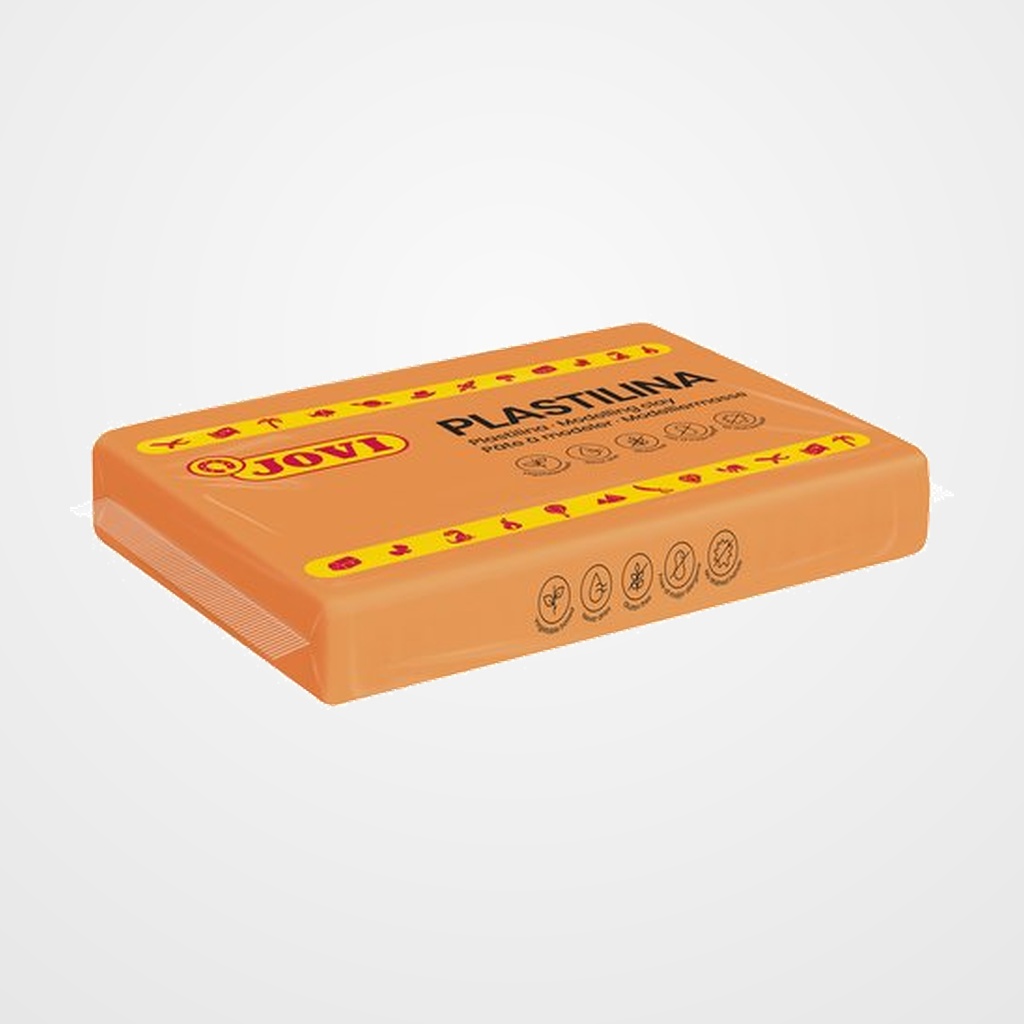 PLASTILINA JOVI 72 PASTILLA 350 gr. NARANJA CAJA DE 15