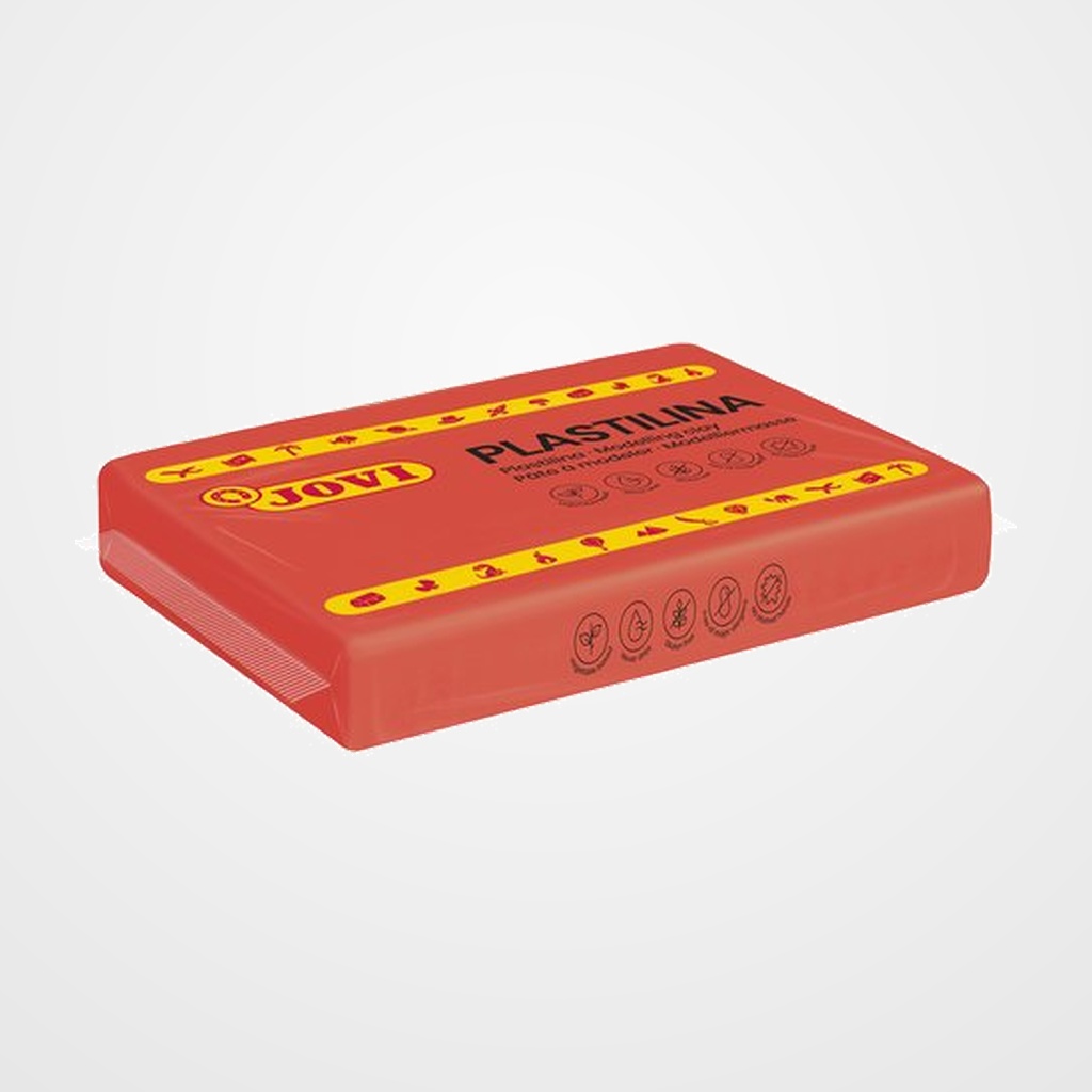 PLASTILINA JOVI 72 PASTILLA 350 gr. ROJO CAJA DE 15