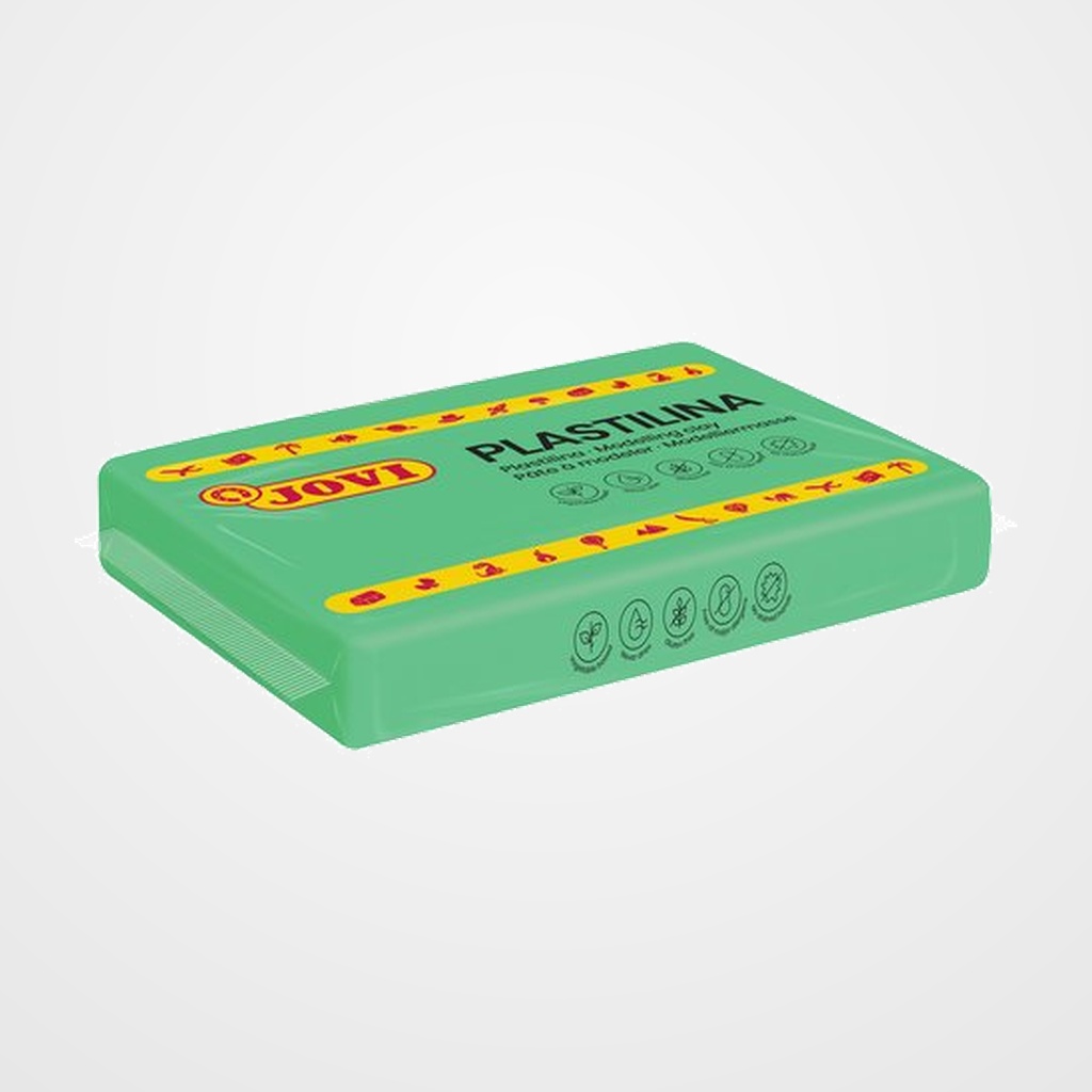 PLASTILINA JOVI 72 PASTILLA 350 gr. VERDE CLARO CAJA DE 15