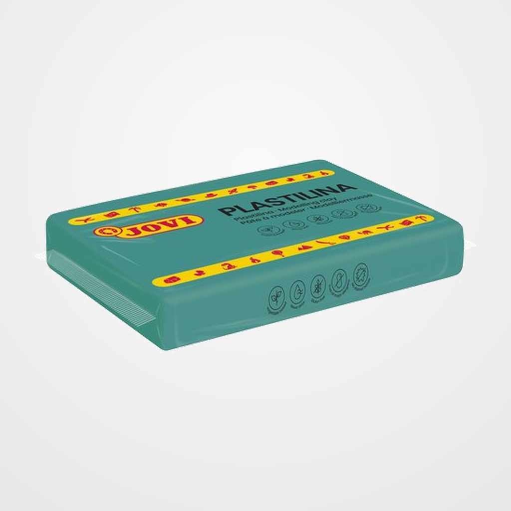 PLASTILINA JOVI 72 PASTILLA 350 gr. VERDE OSCURO CAJA DE 15