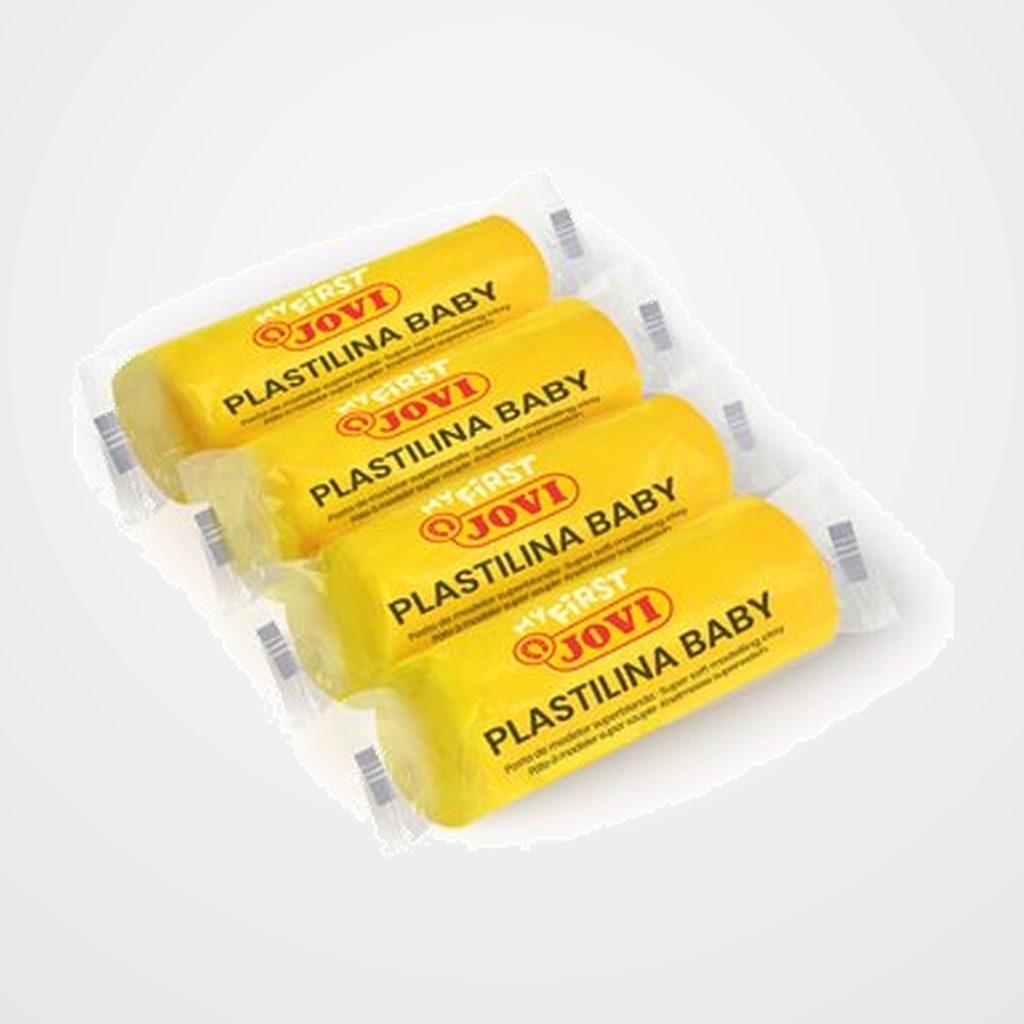 PLASTILINA JOVI BABY MY FIRST 38 gr. AMARILLO CAJA DE 18
