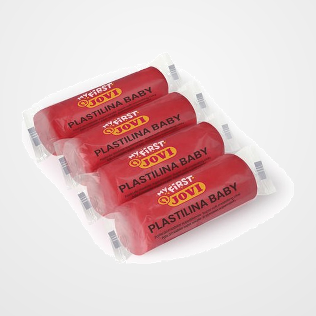 PLASTILINA JOVI BABY MY FIRST 38 gr. ROJO CAJA DE 18
