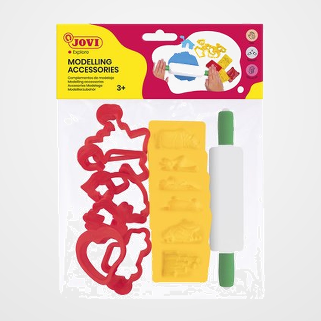 MOLDEADORES JOVI BOLSA DE 12 MOLDES + RODILLO