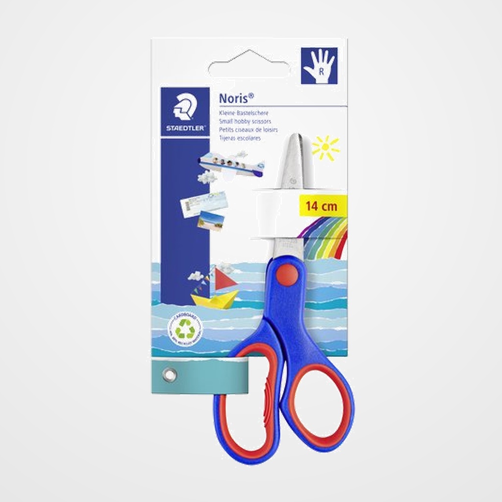 TIJERAS ESCOLARES STAEDTLER NORIS 14 cm.