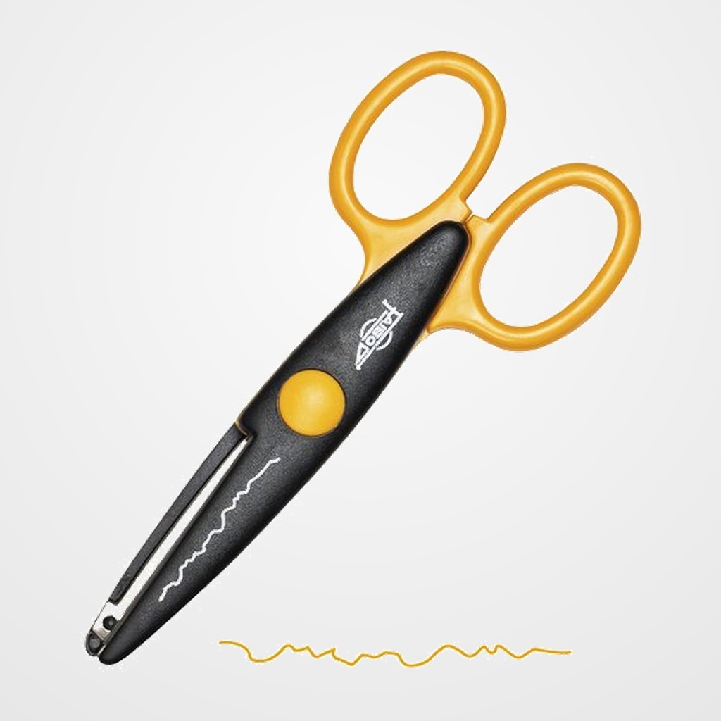 TIJERAS FAIBO DENTADA 13 cm NARANJA