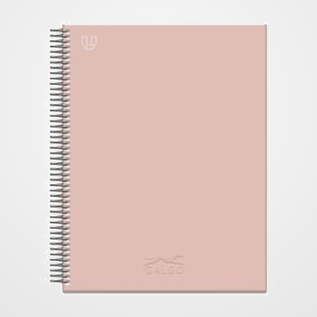 BLOC GALGO micro.tapa EXTRA A4+ 80h CUADRIC.5x5 100g 1 COL. BANDA ROSA