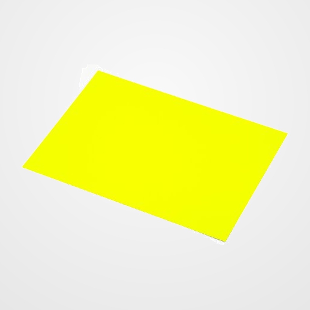 CARTULINA FLUOR 50x65 cm SADIPAL 250g AMARILLO PAQUETE de 10