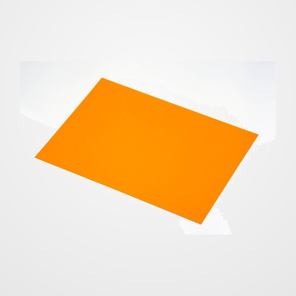 CARTULINA FLUOR 50x65 cm SADIPAL 250g NARANJA PAQUETE de 10