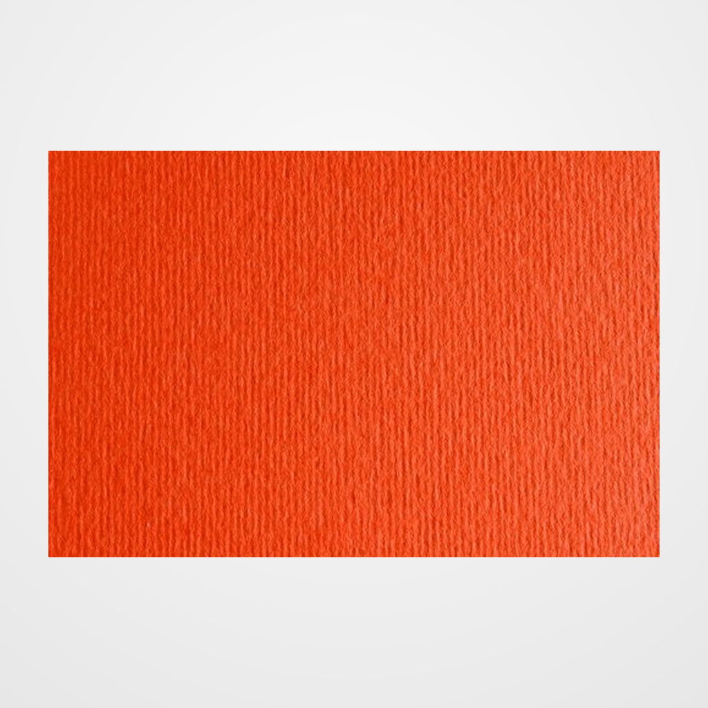 CARTULINA 50x70 cm FABRIANO 220g LISO/RUGOSO NARANJA (ARAGOSTA) PAQUETE de 20