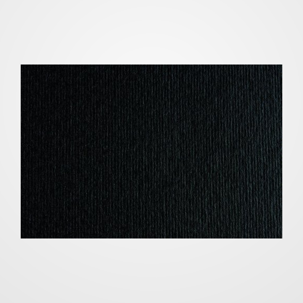 CARTULINA 50x70 cm FABRIANO 220g LISO/RUGOSO NEGRO (NERO) PAQUETE de 20