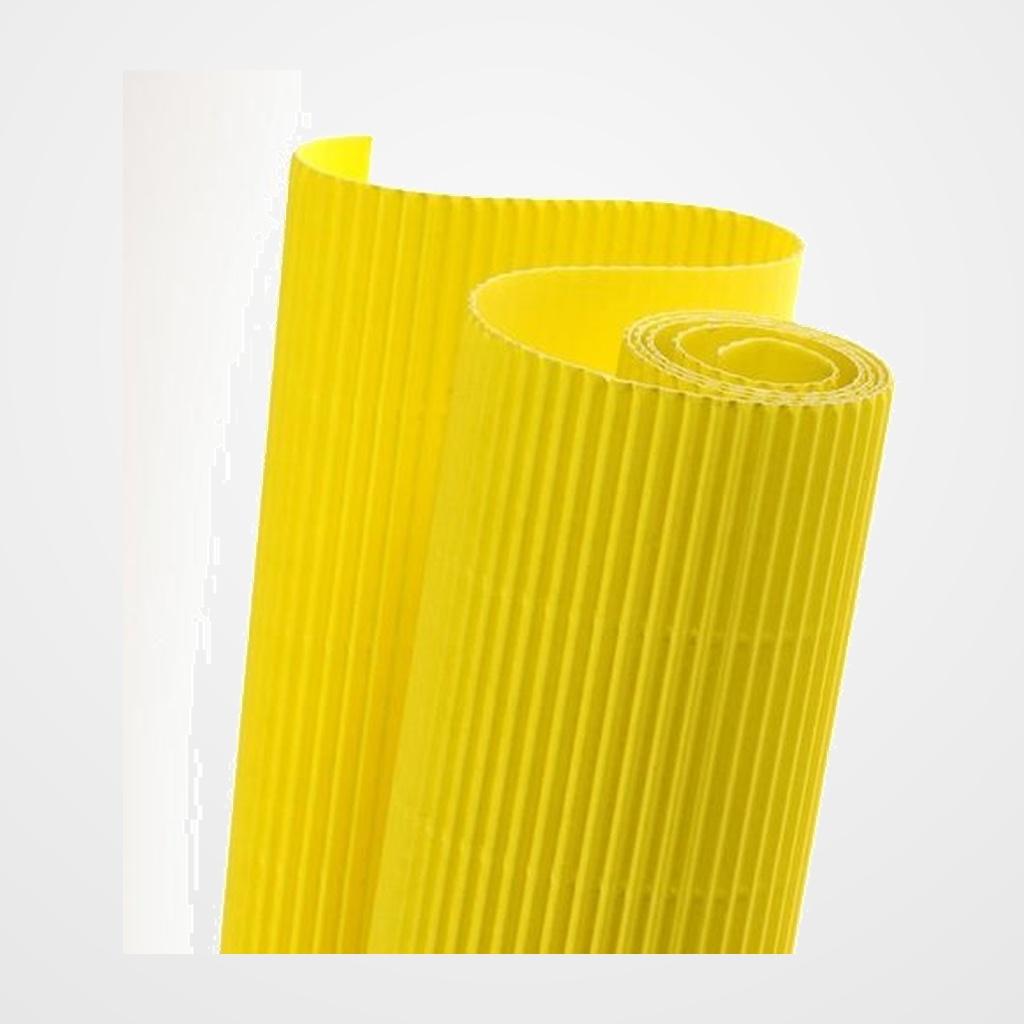 CARTON ONDULADO CANSON 300g ROLLO 0,5x0,7 m AMARILLO LIMON PAQUETE de 10
