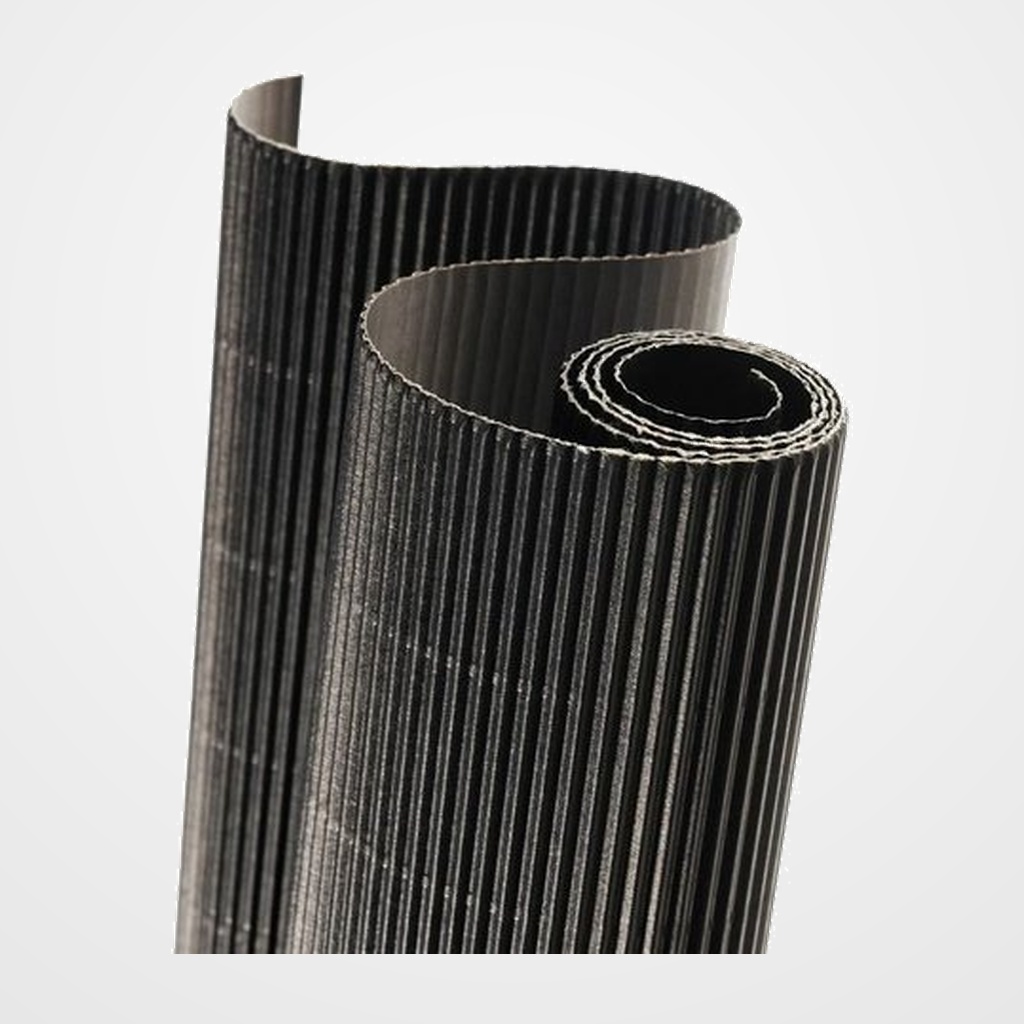 CARTON ONDULADO CANSON 300g ROLLO 0,5x0,7 m NEGRO PAQUETE de 10