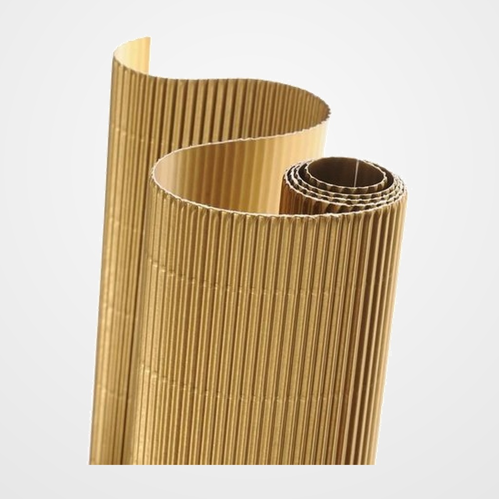 CARTON ONDULADO CANSON 300g ROLLO 0,5x0,7 m ORO PAQUETE de 10