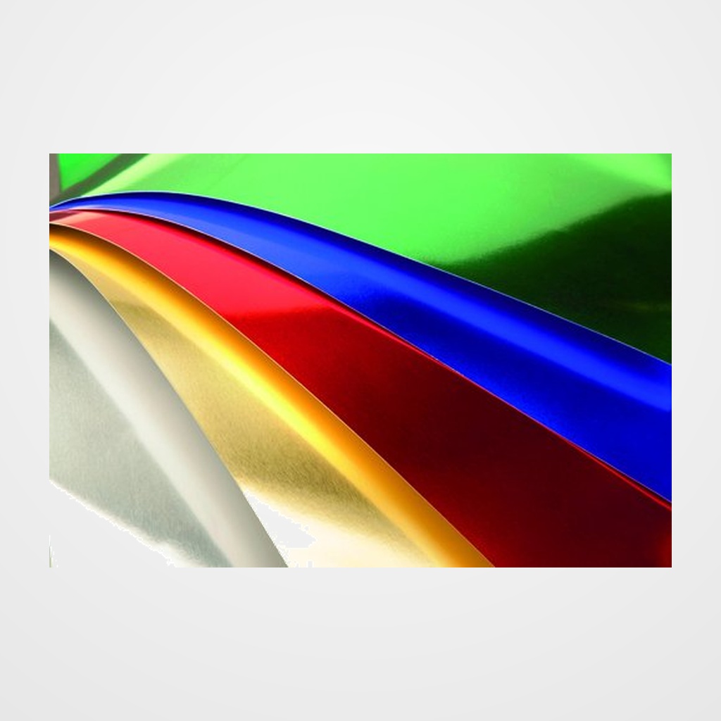 CARTULINA METALIZADA 50x65 cm SADIPAL 225g AZUL PAQUETE de 10