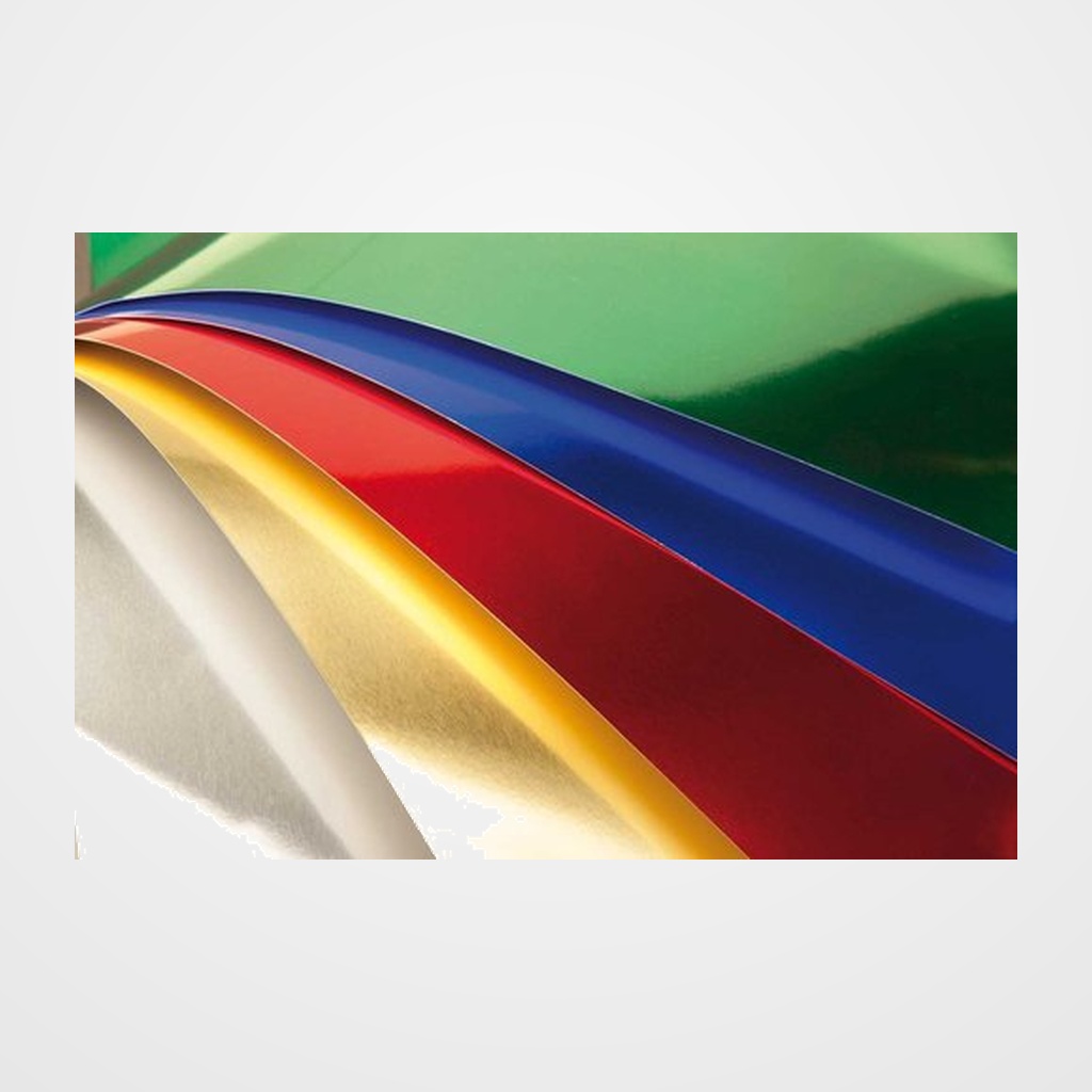 CARTULINA METALIZADA 50x65 cm SADIPAL 225g PLATA BRILLO PAQUETE de 10